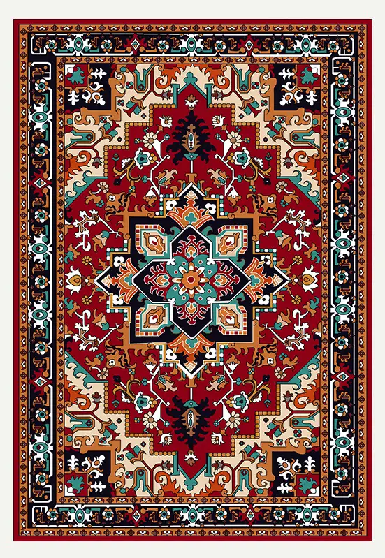 Luxury Carpet Floor Mat Washable Antique Persian Rugs Anti slip