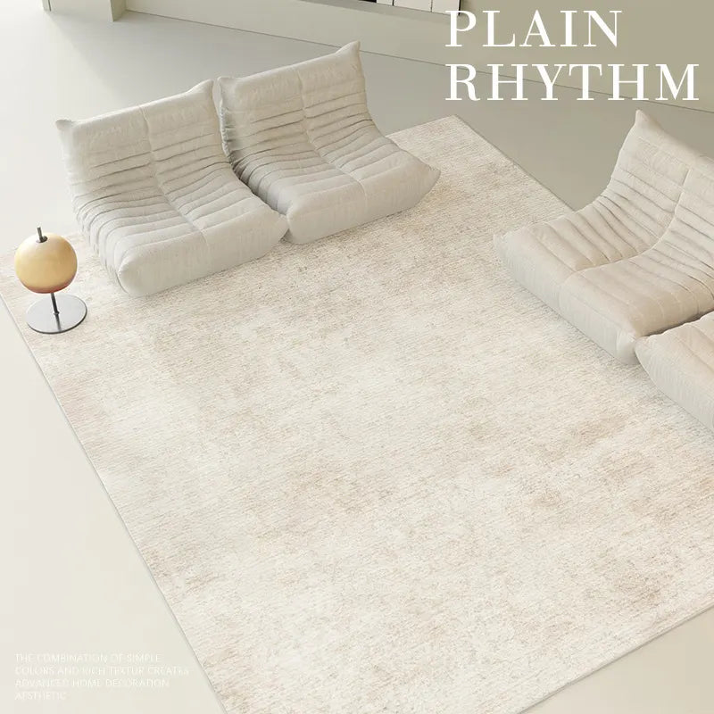 ATUNUS Nordic High-End Carpet Plain Color Quiet Wind Whole White Bedroom Mat Light Luxury Area Carpet