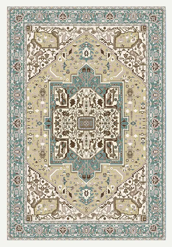 Luxury Carpet Floor Mat Washable Antique Persian Rugs Anti slip